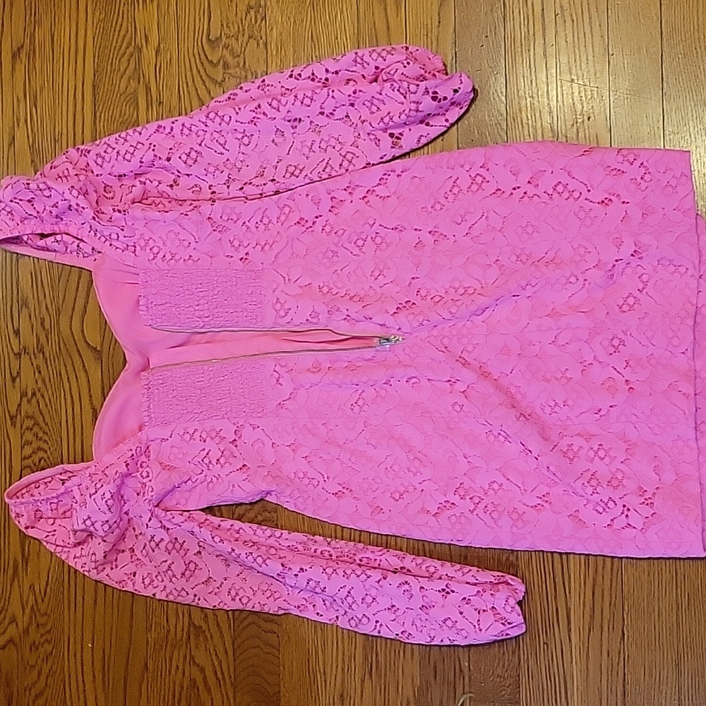 Lilly Pulitzer Pink Lace Dress Size 4 NWT - Picture 5 of 8